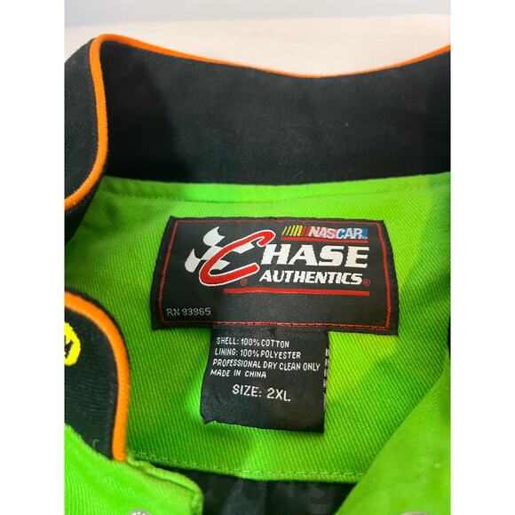 Vintage Nascar Racing Mark Martin Jacket GoDaddy Green 2XLarge‎ Coat Mens - Picture 5 of 7